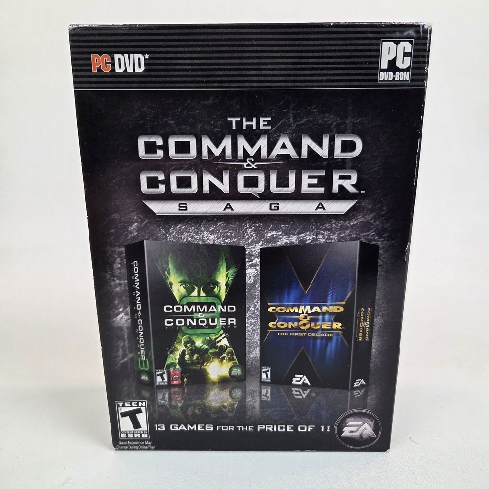 The Command & Conquer Saga (Win PC Game) 13 Game Collection CIB‎ w/ Keys Codes